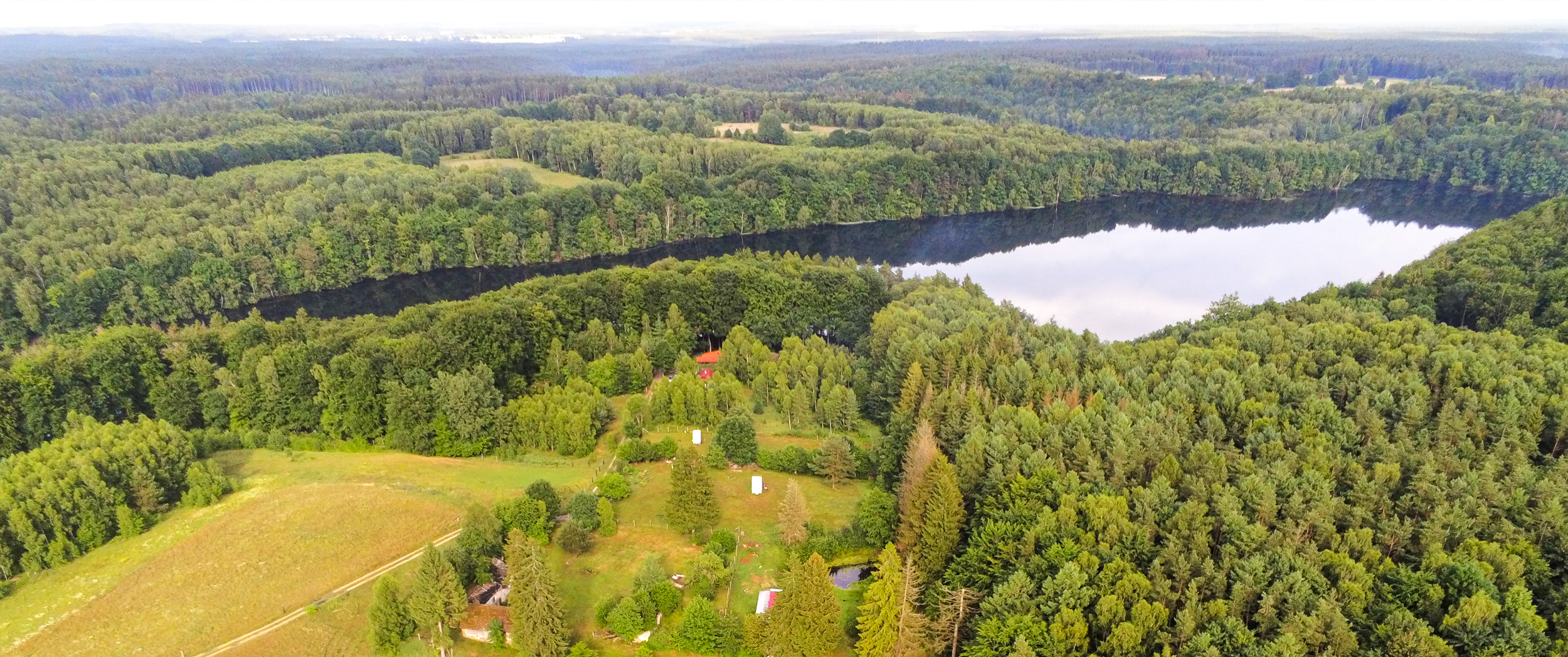 Domki w lesie 200m od jeziora Pniewo